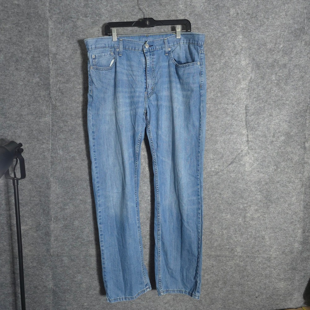 Levi's 559 Relaxed Straight Jeans Mens 38x34 Light Blue Denim Cotton Pants 15764